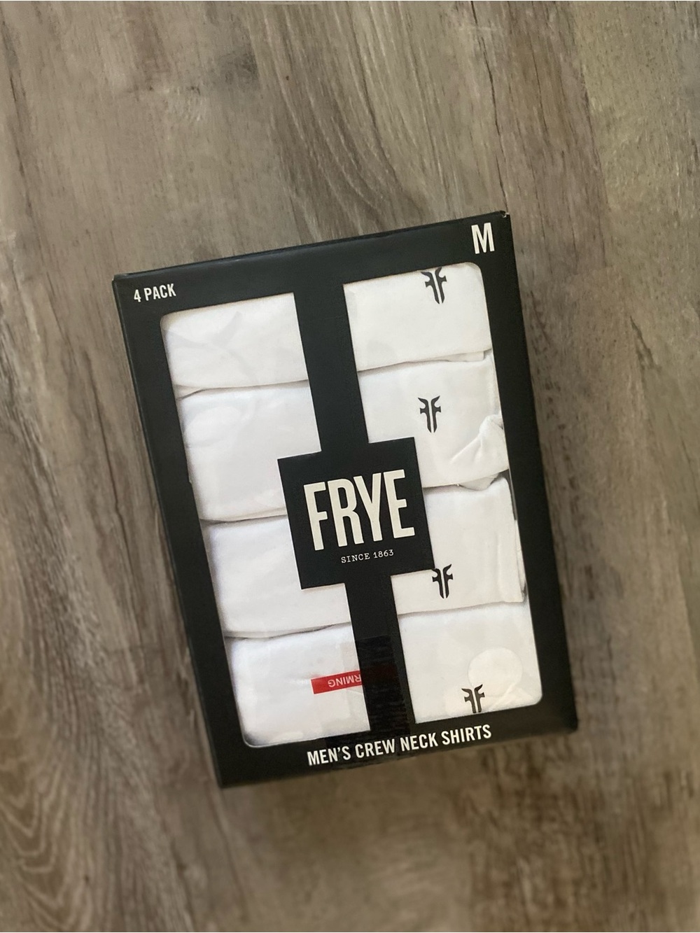 Frye 4-pack White Men's Crew Neck T-shirt's Size Medium 38-40